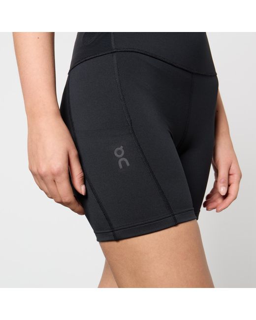 On Shoes Blue Performance Stretch-jersey Short Tights