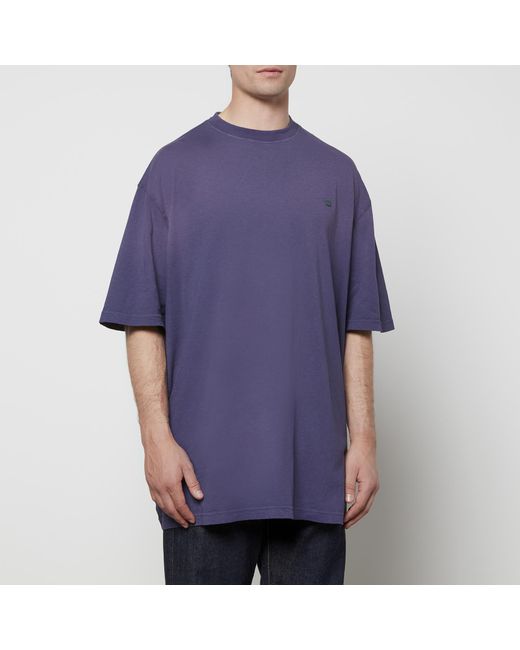 Acne Purple Oversized T-shirt for men