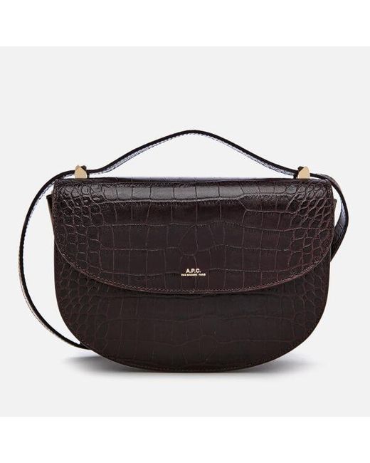 Lyst A P C Women S Geneve Shoulder Bag In Black A P C Black Women S Geneve Shoulder Bag