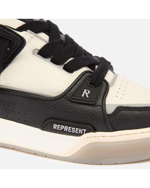 Represent Brown Apex 2.0 Leather Trainers for men