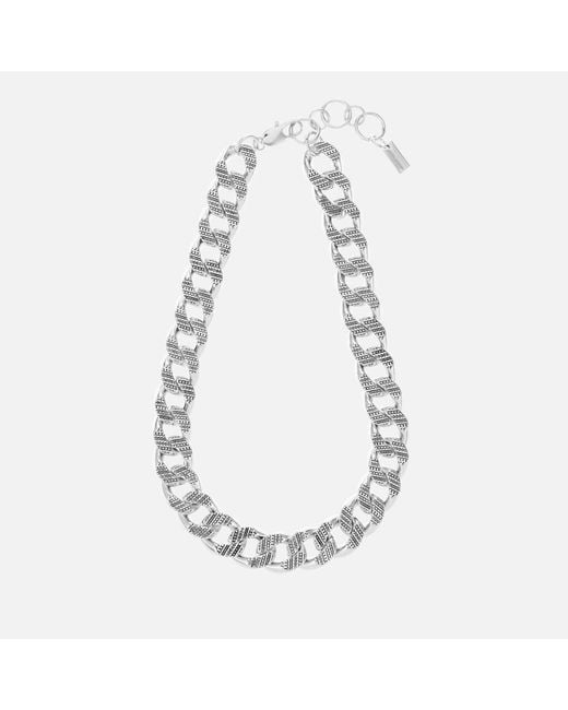 monogram chain necklace