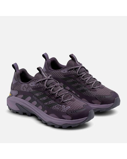 Merrell Purple Moab Speed 2 Reflective Gore-Tex Trainers for men