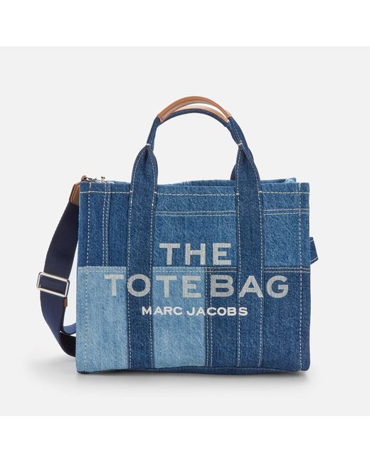 Marc Jacobs The Denim Small Tote Bag in Blue Denim (Black) Save 29