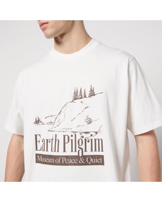 Museum of Peace & Quiet White Earth Pilgrim Cotton-Jersey T-Shirt for men