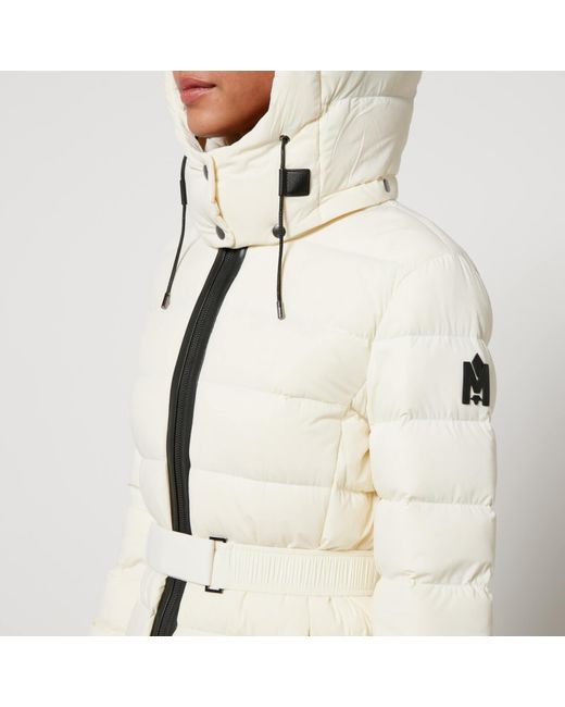 Mackage White Ashley Quilted Nylon-Blend Down Coat