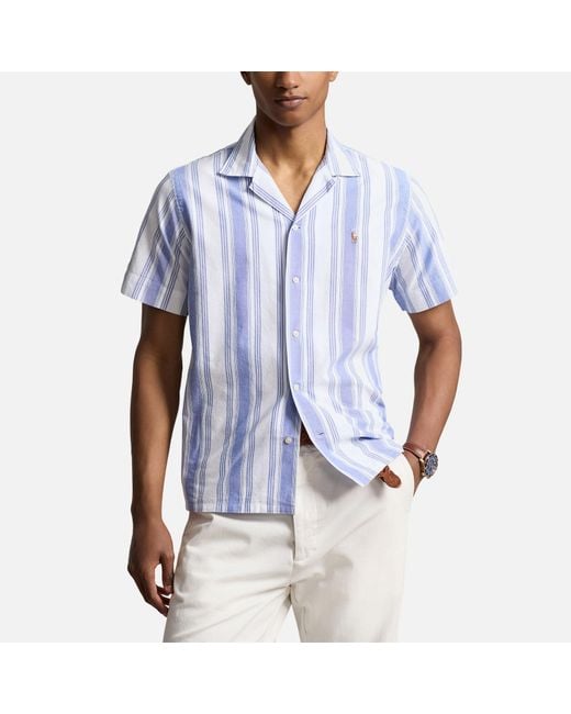 Polo Ralph Lauren Cotton Classic Fit Oxford Shirt in Blue for Men Lyst UK