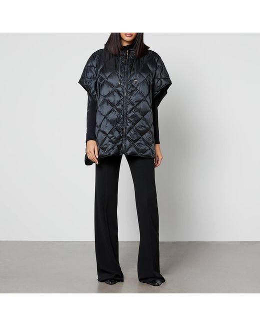 Max Mara The Cube Black Treman Quilted Shell Down Vest