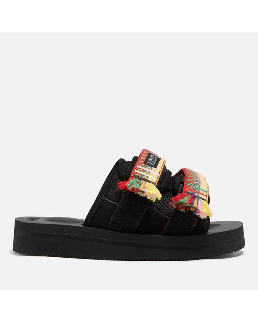 Lanvin X Suicoke Curb Sandals in Black for Men Lyst Australia