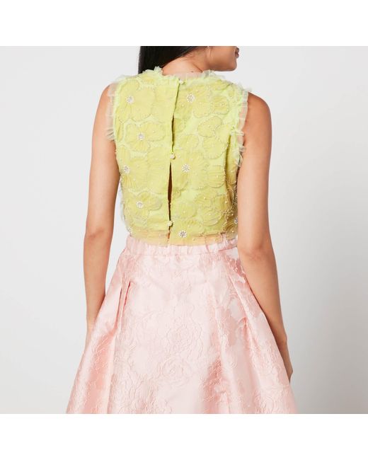 Sister Jane Green Dream Harmony Embellished Tulle Top