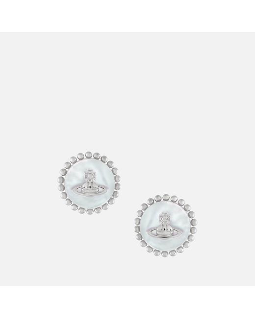 Vivienne Westwood Metallic Neyla Silver-tone Stud Earrings