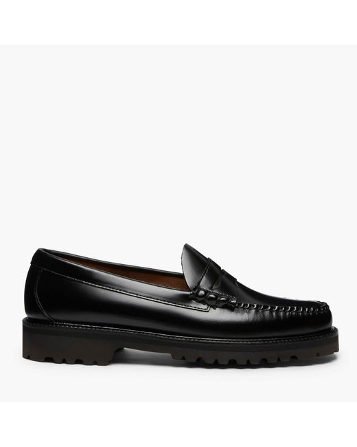 G.H. Bass & Co. Larson Uk 90's Leather Loafers in Black for Men | Lyst ...