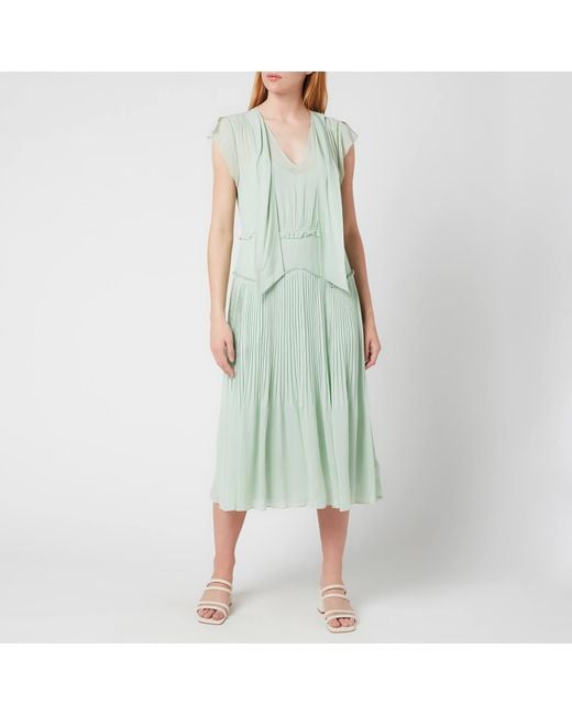 COACH Green Sleeveless Uptown Dress