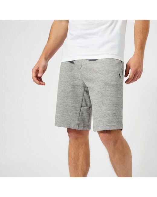 Polo Ralph Lauren Gray Men's Double Knit Tech Shorts for men