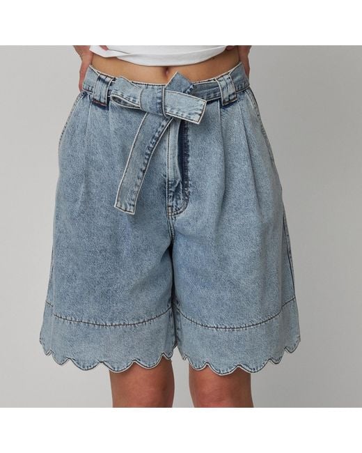 Stella Nova Blue Moon Washed Denim Shorts