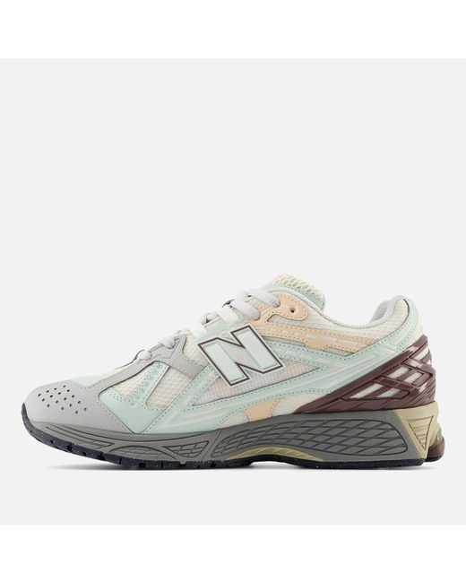 New Balance Gray 1906 Faux Leather And Mesh Trainers