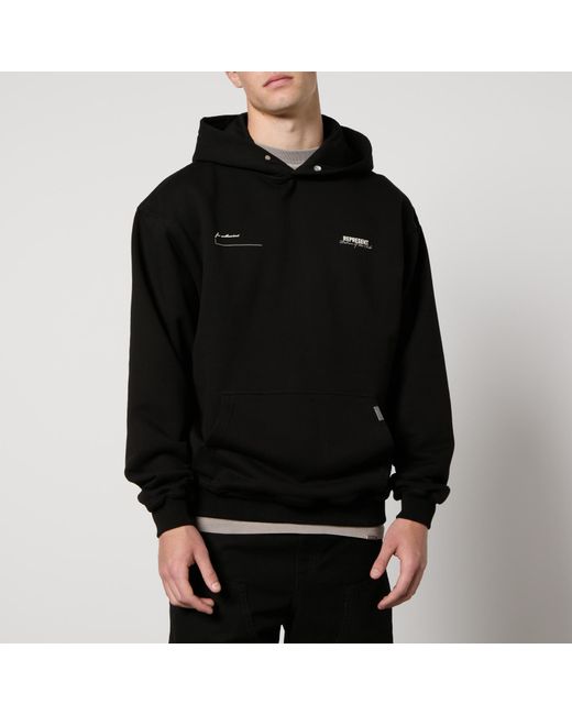 Represent Black Patron Of The Club Cotton-Jersey Hoodie for men