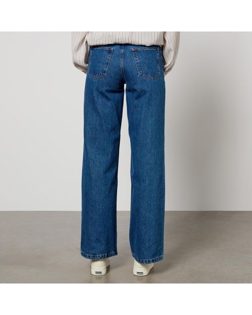 A.P.C. Blue Elisabeth Denim Wide-Leg Jeans