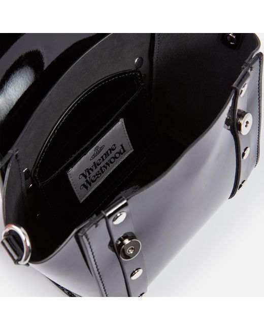 Vivienne Westwood Black Betty Mini Patent-leather Bag
