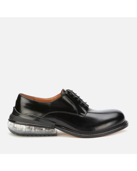 Maison Margiela Black Airbag Heel Leather Lace Up Derby Shoes for men