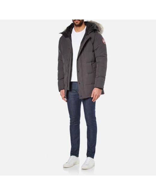 Canada Goose Men s Carson Parka in Grey for Men Lyst UK