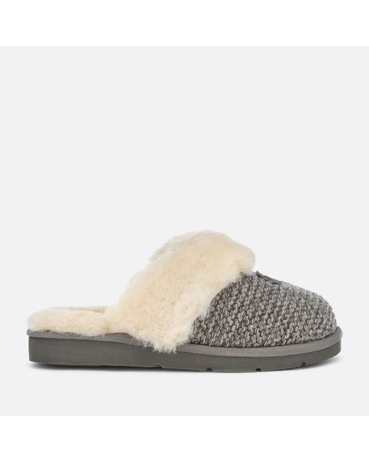 Ugg Gray Cozy Knit Slippers