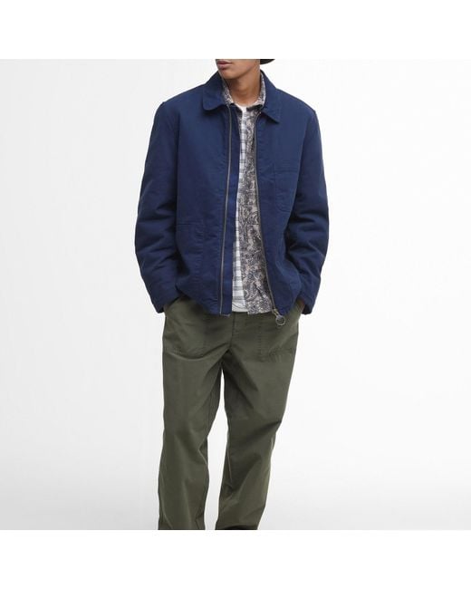 Barbour Blue Tyne Casual Cotton Jacket for men