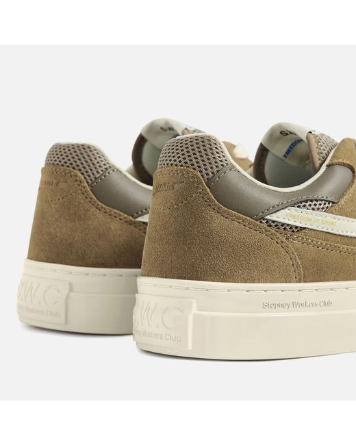 Stepney Workers Club Brown Pearl S-Strike Suede Trainers for men