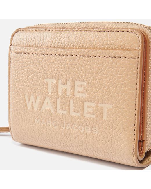 Marc Jacobs Natural The Mini The Items Compact Leather Wallet