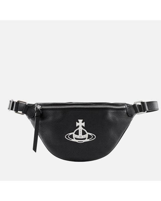 Vivienne Westwood Black Hilda Small Leather Belt Bag for men