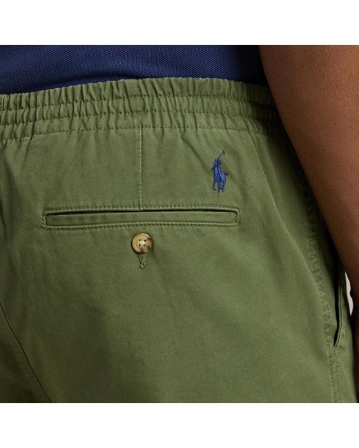 Polo Ralph Lauren Green Cotton-Blend Twill Trousers for men