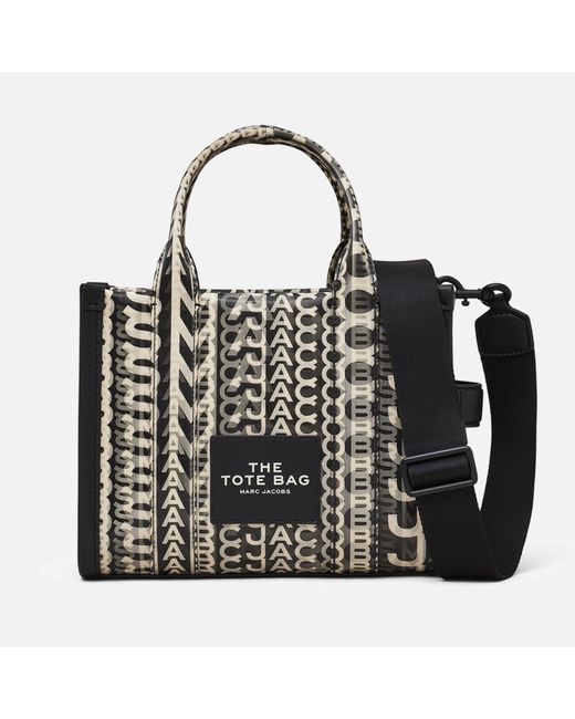 Marc Jacobs Black The Monogram Lenticular Small Faux Leather Tote Bag