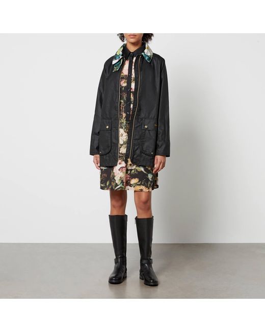 Barbour X House of Hackney Black Dalston Waxed-Cotton Coat