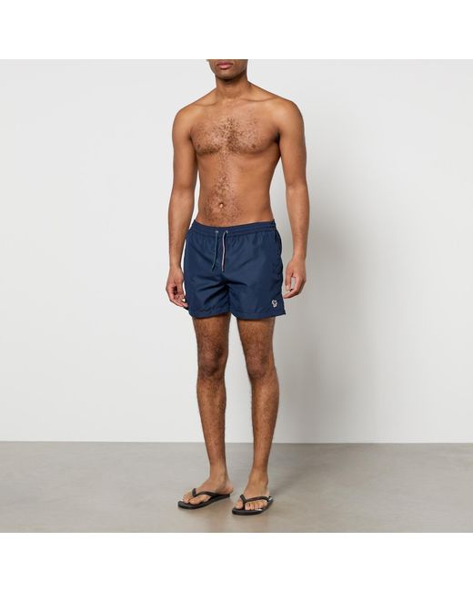 Paul Smith Blue Zebra Recycled Swimming Shorts for men