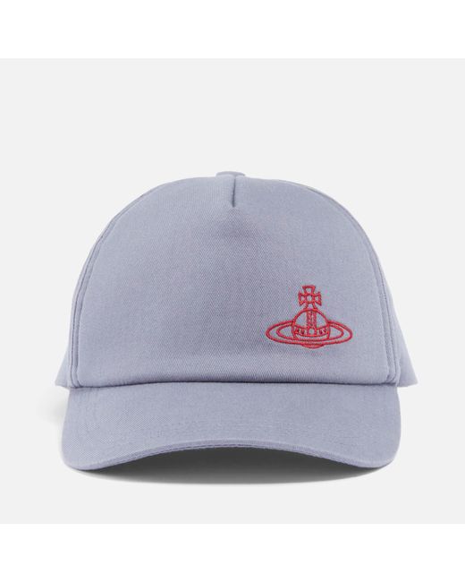 Vivienne Westwood Gray Brushed Cotton-twill Baseball Cap for men