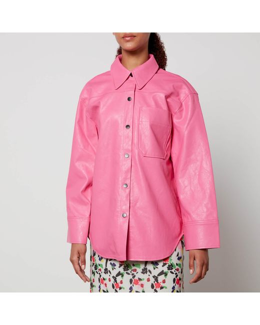 Baum und Pferdgarten Pink Bahina Faux Leather Shirt