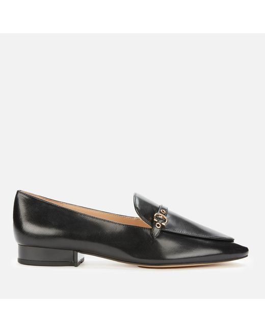 COACH Black Isabel Leather Loafers