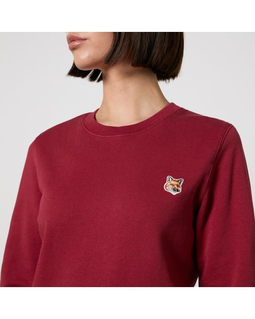 Maison Kitsuné Red Fox Head Patch Regular Cotton-jersey Sweatshirt