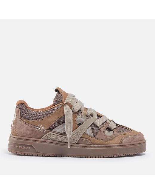 Represent Brown Bully Nubuck And Suede Trainers for men