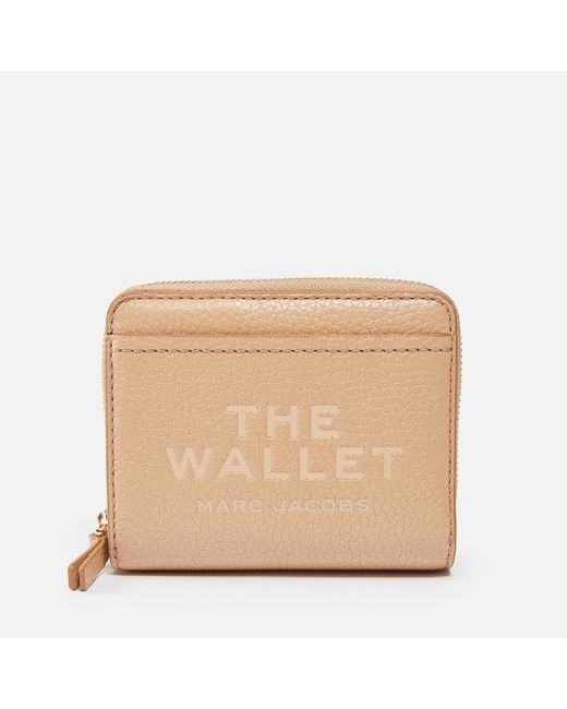 Marc Jacobs Natural The Mini The Items Compact Leather Wallet