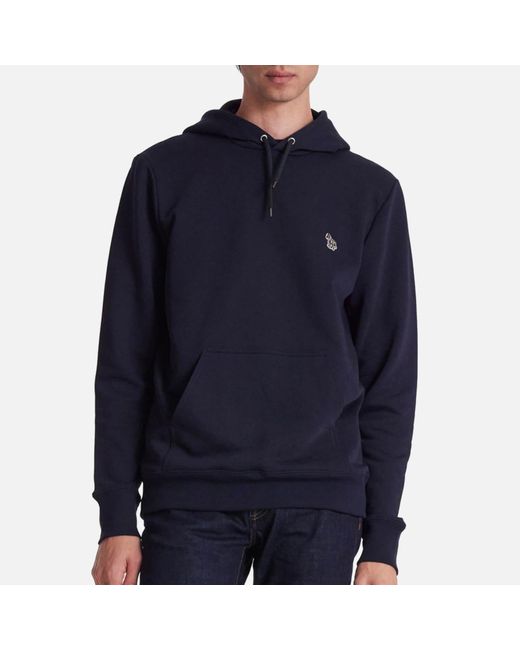 PS by Paul Smith Regular Fit Zebra Hoodie in Blue for Men | Lyst