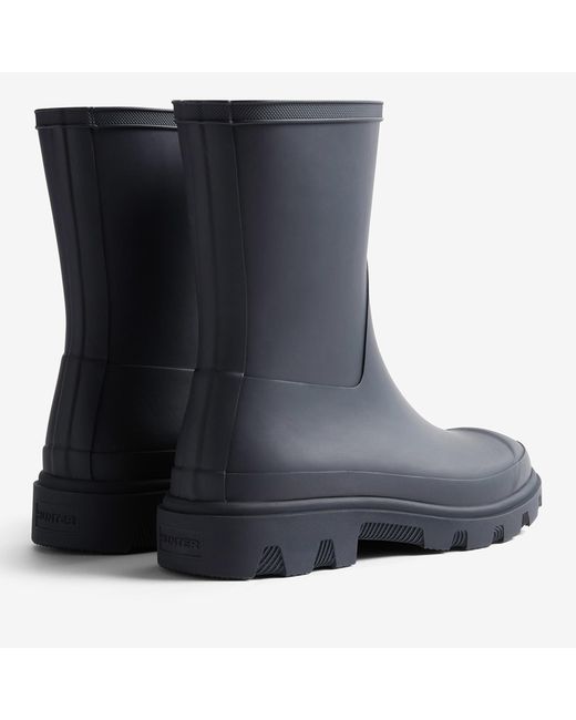 Drawstring Wellies HUNTER Downpour Rubber Wellies in Black | Lyst