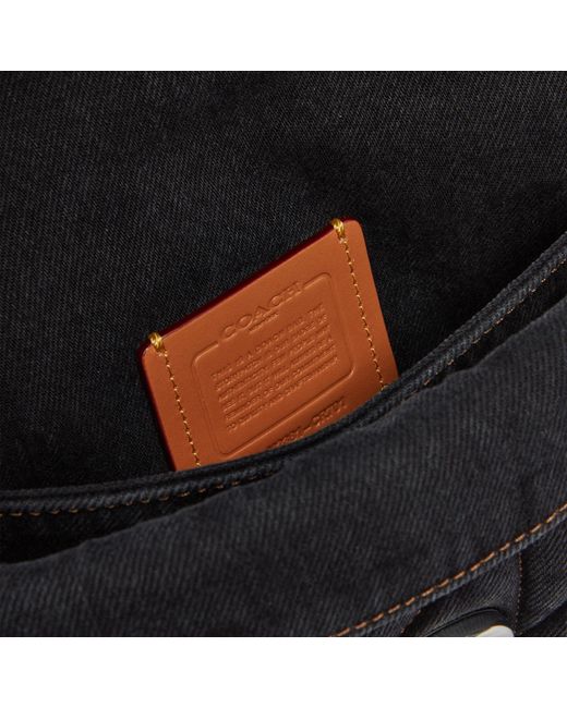 COACH Black Tabby 20 Quilted Denim Shoulder Bag