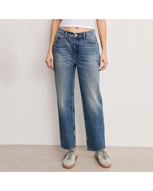 GOOD AMERICAN Blue Good Standard Straight Denim Jeans