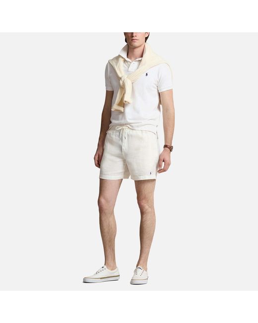 Polo Ralph Lauren Natural Prepster Linen Shorts for men