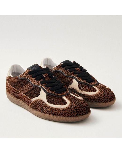 Alohas Brown Tb.490 Rife Calf-Hair Trainers