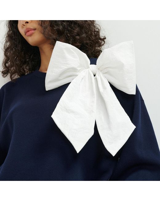 Essentiel Antwerp Blue Hoslo Bow Knitted Jumper