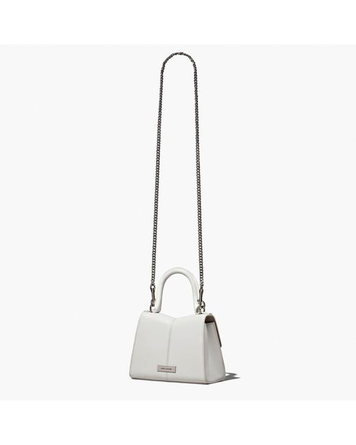Marc Jacobs White The St Marc Mini Top Handle Leather Bag