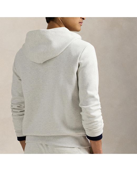 Polo Ralph Lauren Blue Performance Lightweight Cotton-Blend Hoodie for men