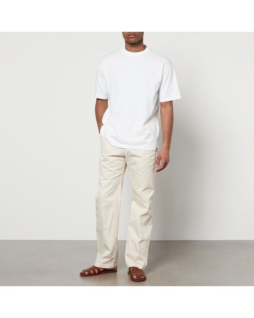 Percival White Alfresco Auxiliary Organic Cotton-Jersey T-Shirt for men
