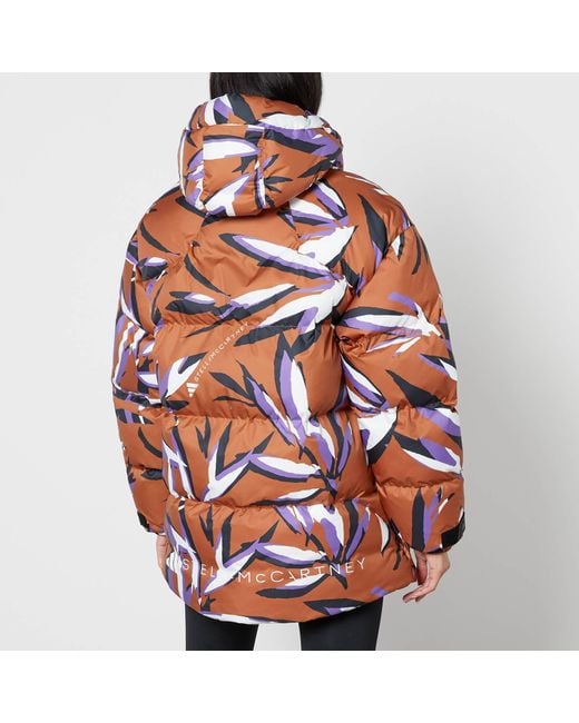 Adidas By Stella McCartney Orange Truenature Recycled Shell Coat